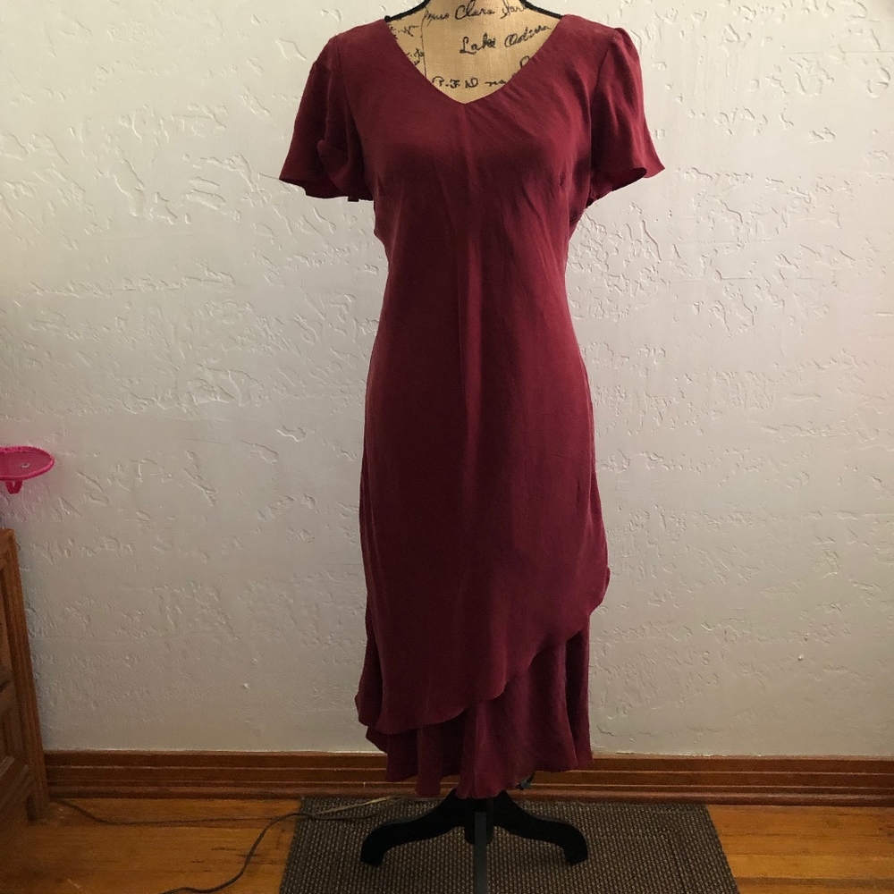 K Studio burgundy dress, size 10